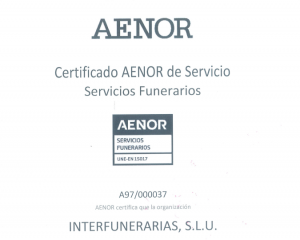 AENOR ISO 9002 Interfunerarias